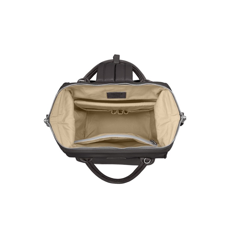 Dogana Black Tuscan Leather BagPack | Made in Italy | Extrò