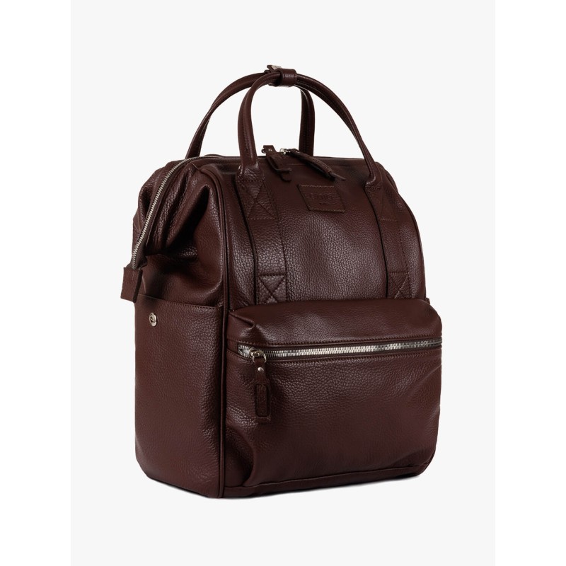 Riva Dark Brown Leather BagPack | Made in Italy | Extrò