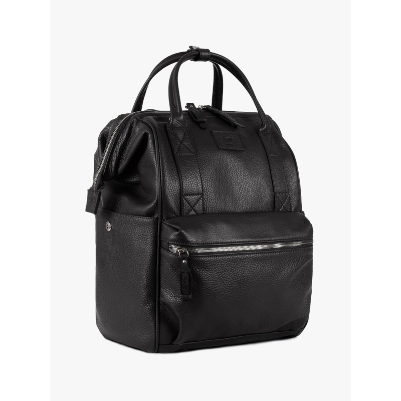 Gondola Black Leather BagPack | Made in Italy | Extrò