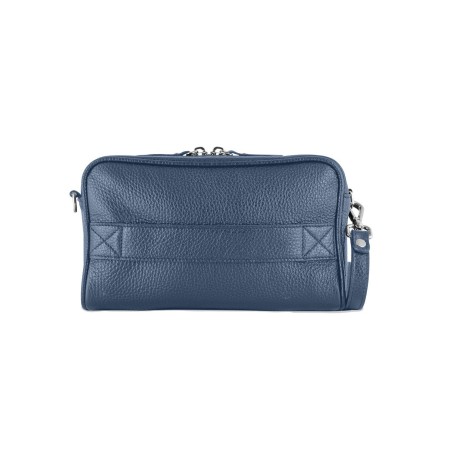 Pochette in Pelle Blu – Made in Italy