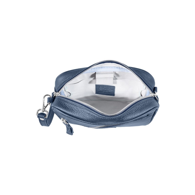 Blue Leather Pochette | Made in Italy | Extrò Venice