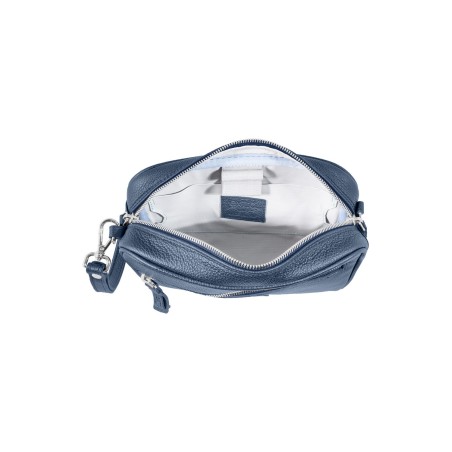 Pochette in Pelle Blu – Made in Italy