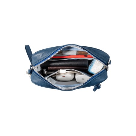 Pochette in Pelle Blu – Made in Italy