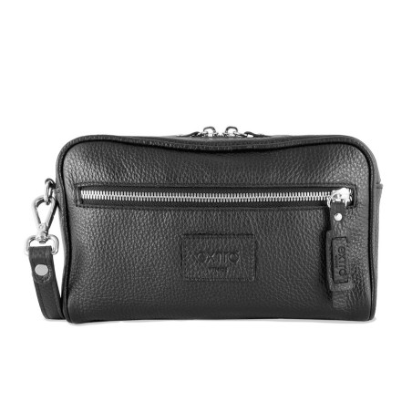 Pochette in Pelle Nera  – Made in Italy