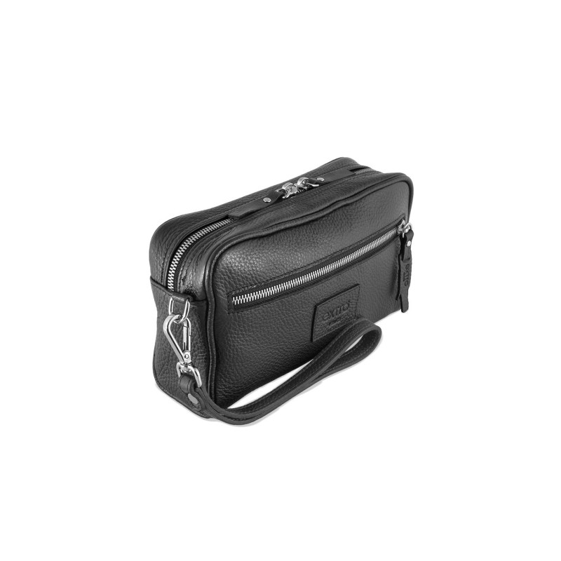 Pochette in Pelle Nera  – Made in Italy