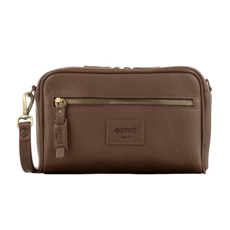 Pochette Cuoio Toscano Marrone | Made in Italy | Extrò