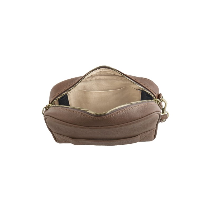 Brown Tuscan Leather Pochette | Made in Italy | Extrò