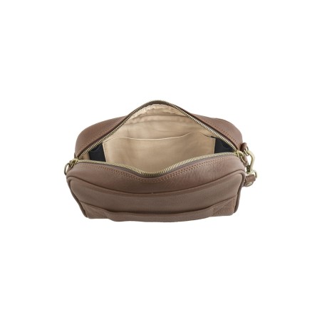 Brown Tuscan Leather Pochette | Made in Italy | Extrò
