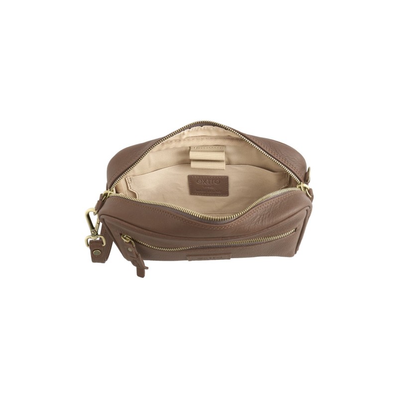 Brown Tuscan Leather Pochette | Made in Italy | Extrò