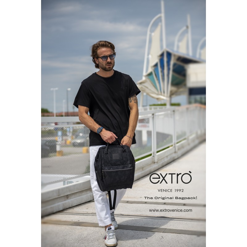Squero Black Camouflage – Waterproof recycled fabric backpack-bag